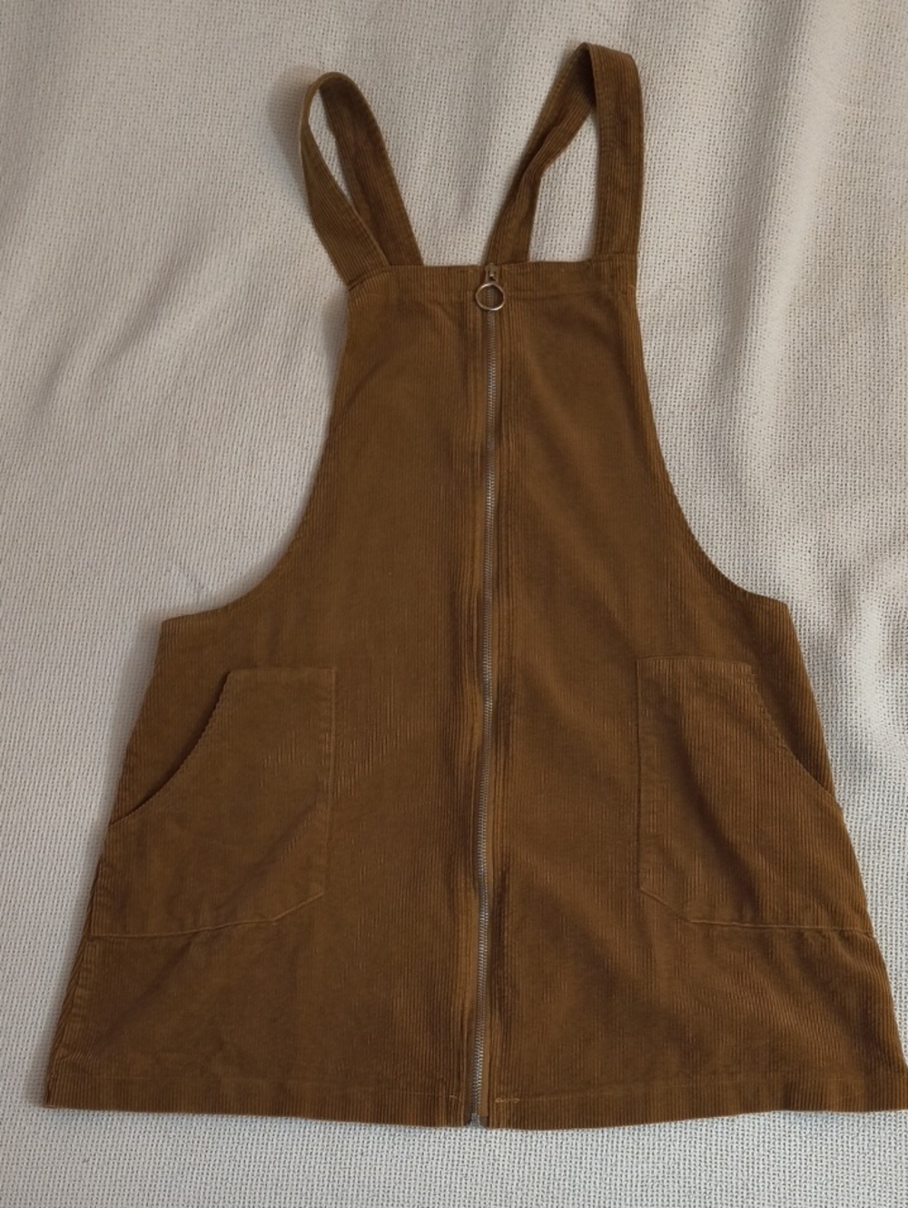 Seude Brown Zip Up Layering Dress